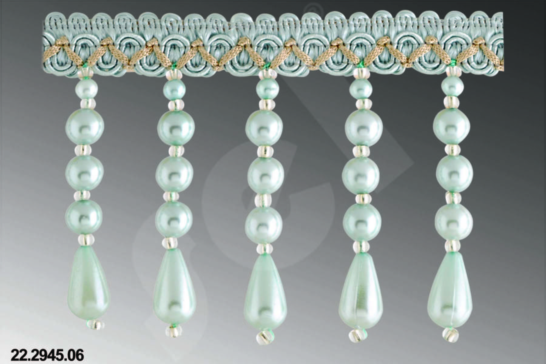 PERLA SERİSİ DAMLA İNCİLİ SAÇAK NO:06 (AQUA YEŞİLİ)